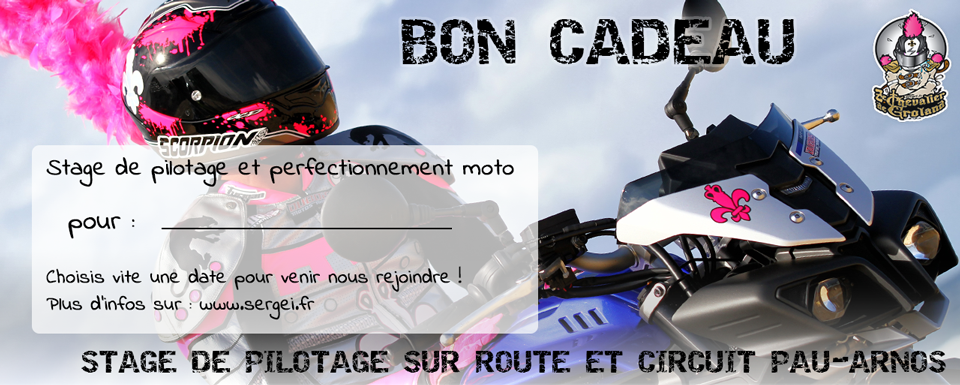 Bon cadeau : offrez un stage de pilotage moto